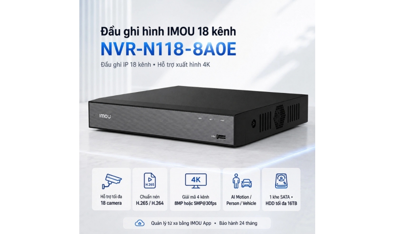 Đầu ghi Imou 10 kênh NVR-N110-8A0E