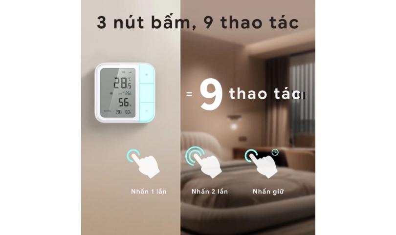 Cảm biến nhiệt độ, độ ẩm Aqara W100 TH-S04D