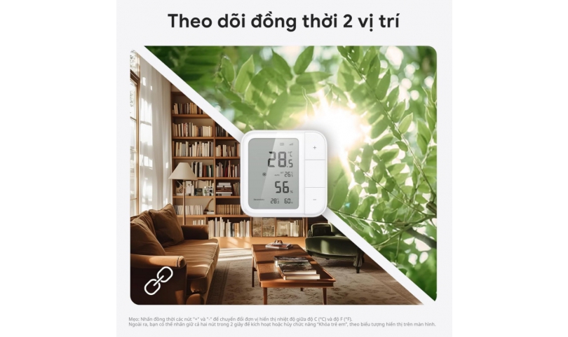 Cảm biến nhiệt độ, độ ẩm Aqara W100 TH-S04D