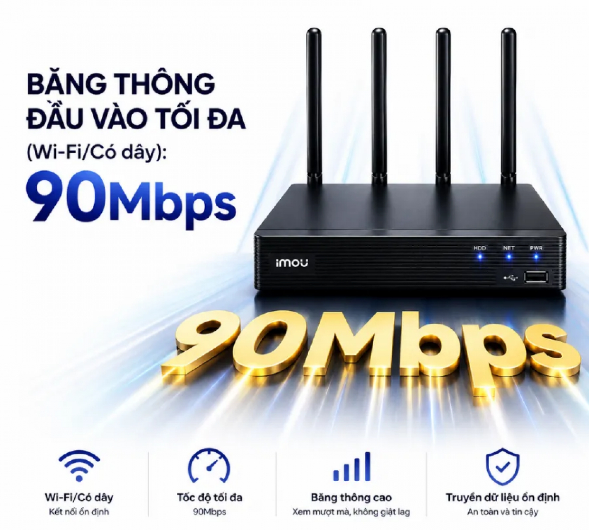 Đầu ghi Imou 18 kênh NVR-N118W-8A0E