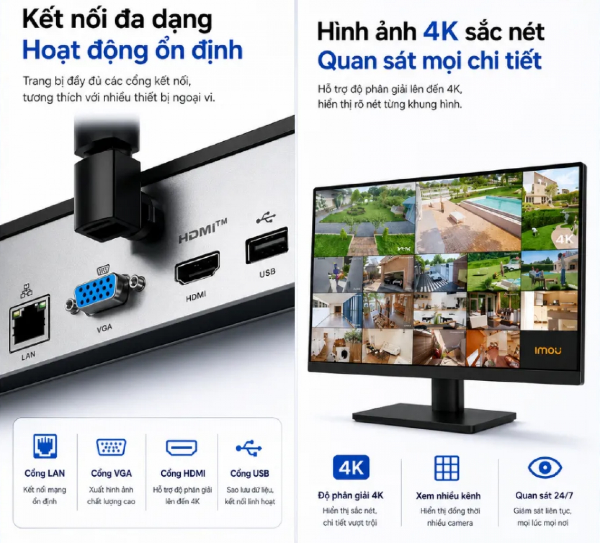 Đầu ghi Imou 18 kênh NVR-N118W-8A0E