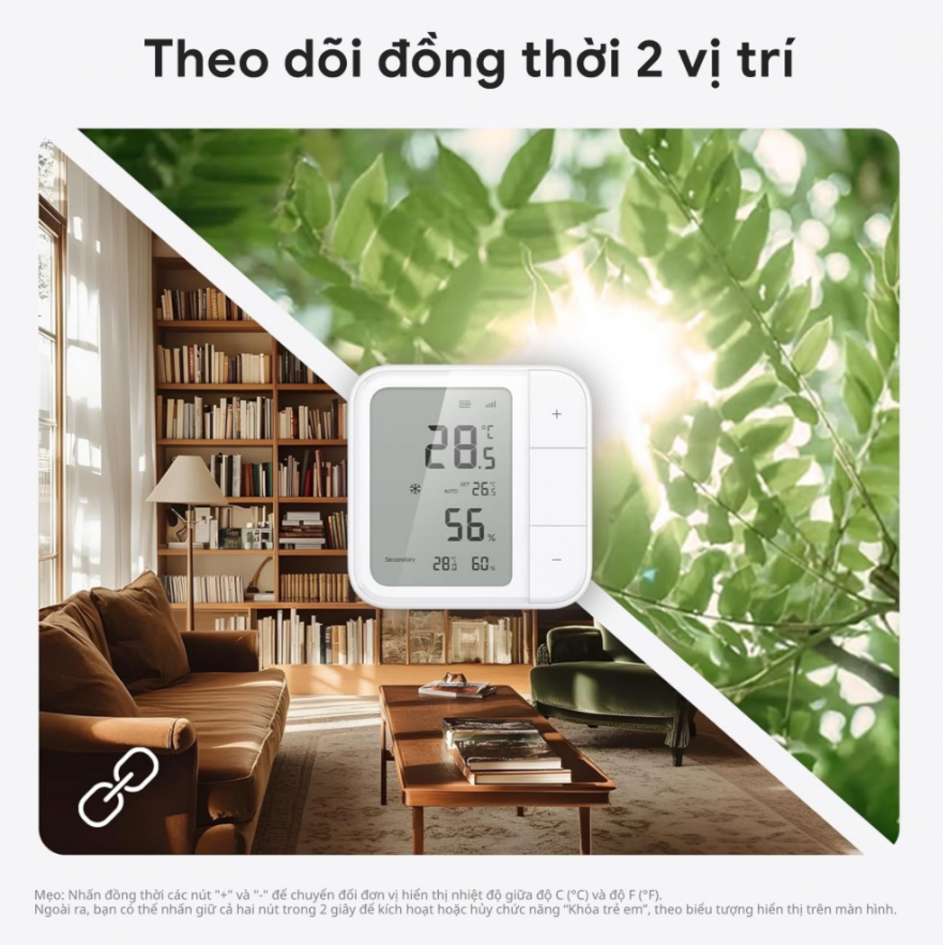 Cảm biến nhiệt độ, độ ẩm Aqara W100 TH-S04D