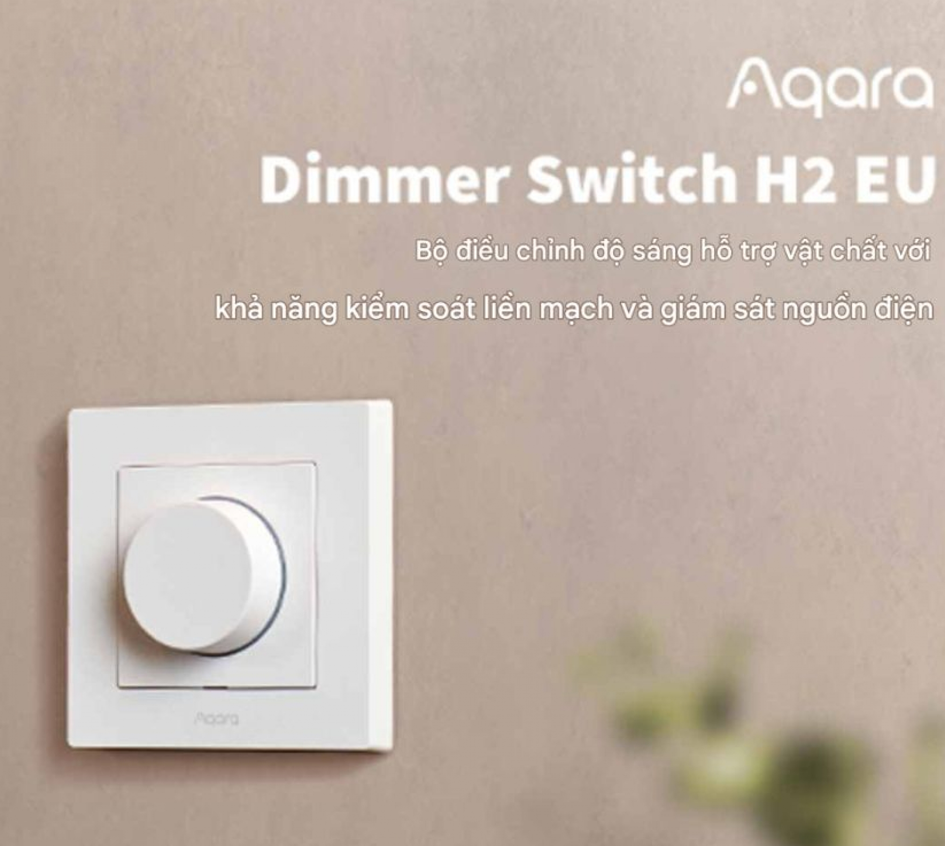 Công tắc Dimmer Aqara H2 | Gray KD-R01D