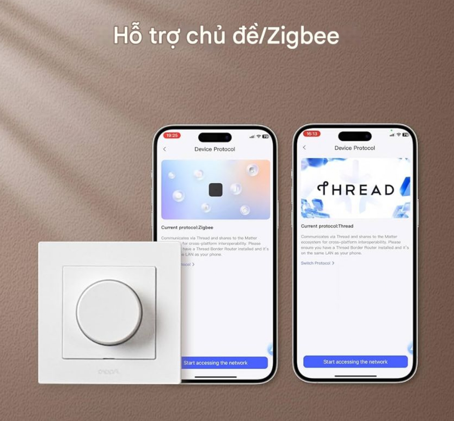 Công tắc Dimmer Aqara H2 | Gray KD-R01D